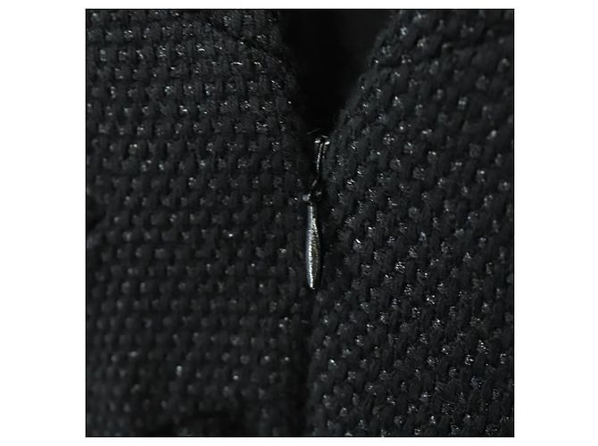 CHANEL Kleid Wolle Schwarz CC Auth BA13646SAM - Ansicht 14