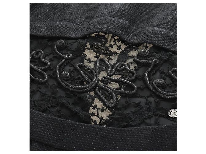 CHANEL Kleid Wolle Schwarz CC Auth BA13646SAM - Ansicht 16