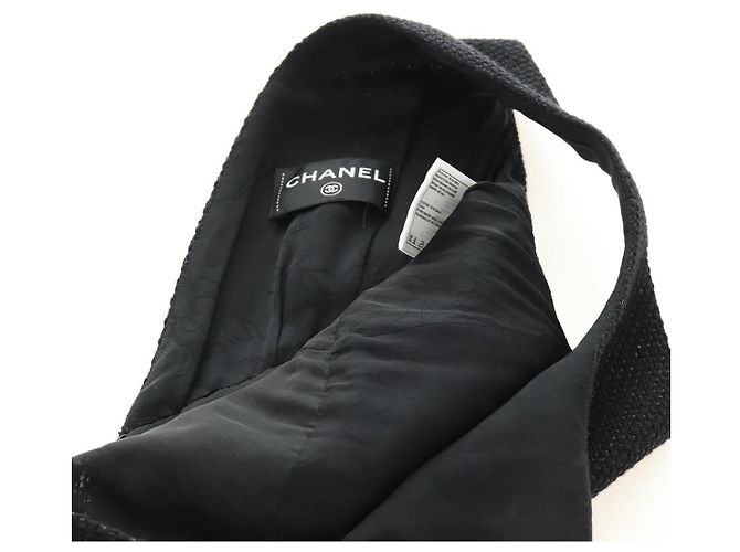 CHANEL Kleid Wolle Schwarz CC Auth BA13646SAM - Ansicht 17