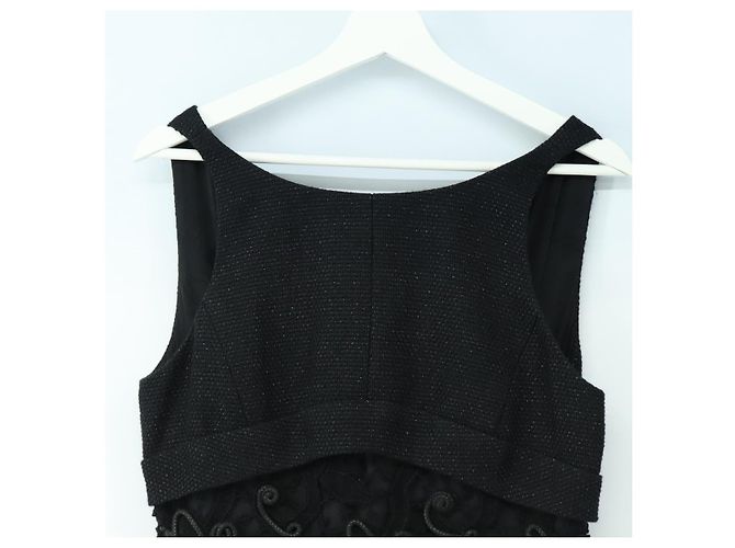 CHANEL Kleid Wolle Schwarz CC Auth BA13646SAM - Ansicht 2
