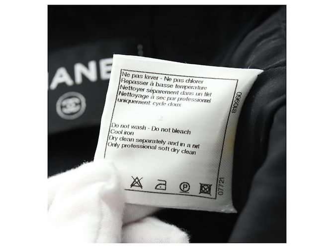 CHANEL Kleid Wolle Schwarz CC Auth BA13646SAM - Ansicht 20