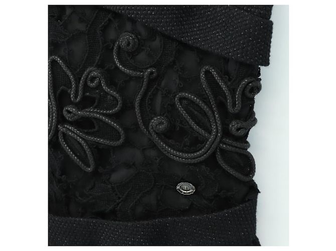 CHANEL Kleid Wolle Schwarz CC Auth BA13646SAM - Ansicht 6