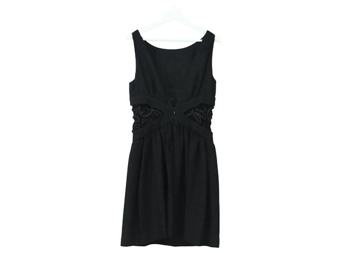 CHANEL Kleid Wolle Schwarz CC Auth BA13646SAM - Ansicht 8