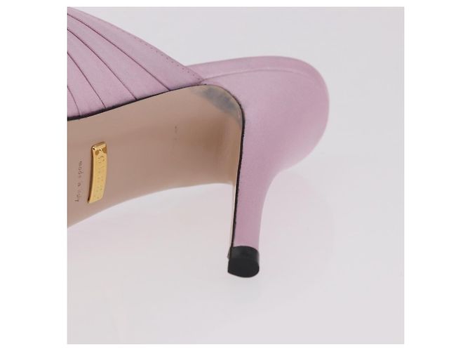 Sandali GUCCI GG Marmont Satin 35 Oro Rosa Auth am11971M D'oro - vista 11