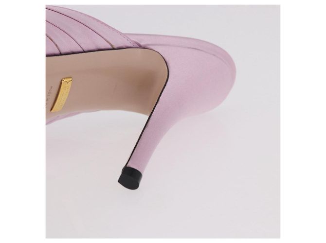 Sandali GUCCI GG Marmont Satin 35 Oro Rosa Auth am11971M D'oro - vista 26