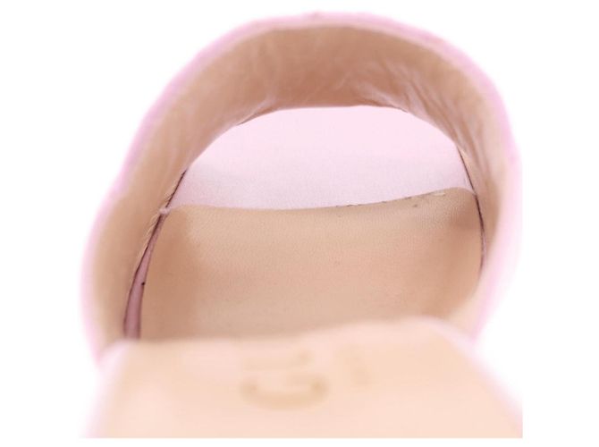 Sandali GUCCI GG Marmont Satin 35 Oro Rosa Auth am11971M D'oro - vista 34