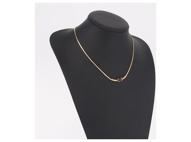 Christian Dior Halskette Metall Goldton Authentisch BA13642 - Ansicht 14