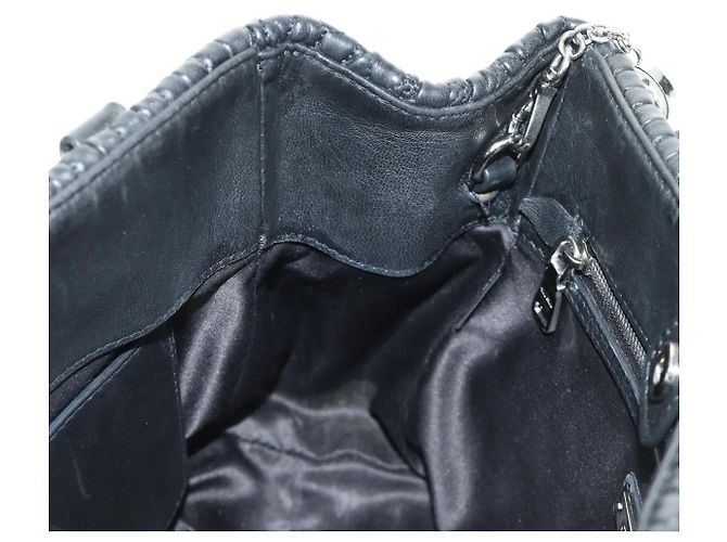 Borsa Miu Miu in pelle 2 way nera argento Auth 187138SAV Nero - vista 24