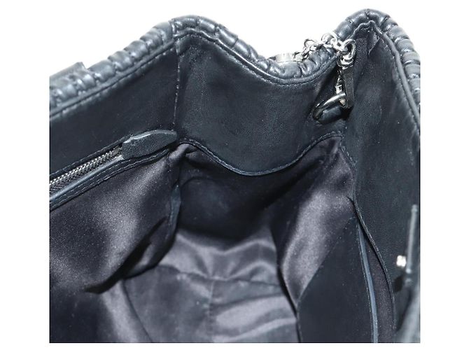 Borsa Miu Miu in pelle 2 way nera argento Auth 187138SAV Nero - vista 25