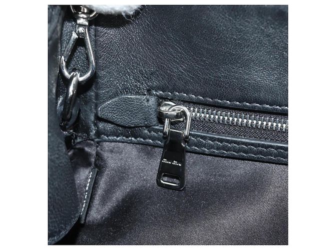 Borsa Miu Miu in pelle 2 way nera argento Auth 187138SAV Nero - vista 26