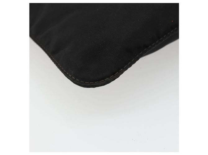 PRADA Schultertasche Nylon Schwarz Silber Auth hk3831 - vista 15