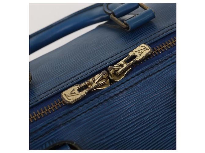 LOUIS VUITTON Epi Keepall 45 Boston Bag Blue M42975 LV Auth 187531 - vista 10