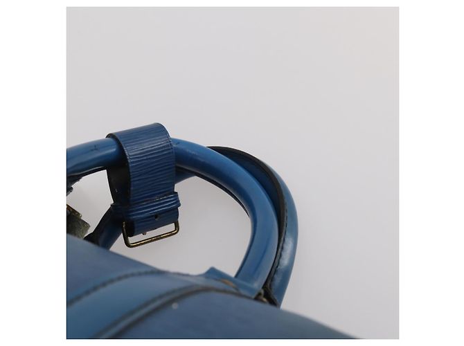 LOUIS VUITTON Epi Keepall 45 Boston Bag Blue M42975 LV Auth 187531 - vista 14