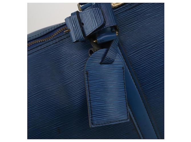LOUIS VUITTON Epi Keepall 45 Boston Bag Blue M42975 LV Auth 187531 - vista 19