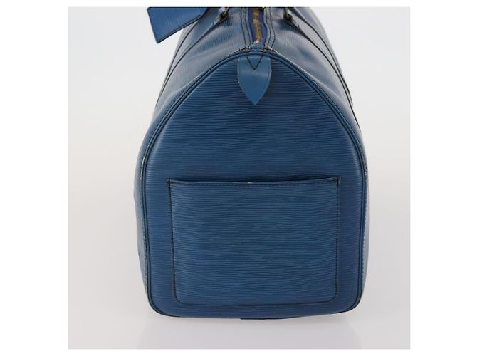 LOUIS VUITTON Epi Keepall 45 Boston Bag Blue M42975 LV Auth 187531 - vista 3