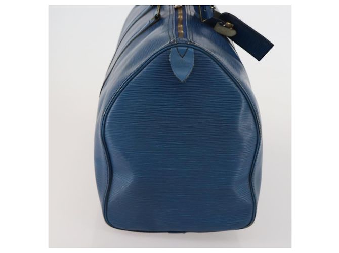LOUIS VUITTON Epi Keepall 45 Boston Bag Blue M42975 LV Auth 187531 - vista 4