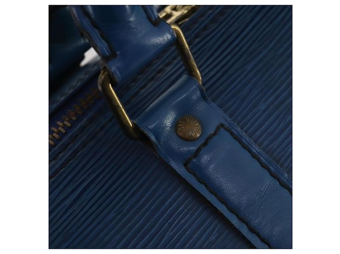 LOUIS VUITTON Epi Keepall 45 Boston Bag Blue M42975 LV Auth 187531 - vista 9