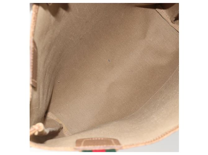 Borsa Tote GUCCI GG Supreme Web Sherry Line PVC Beige 39 02 003 Auth bs35666 - vista 10