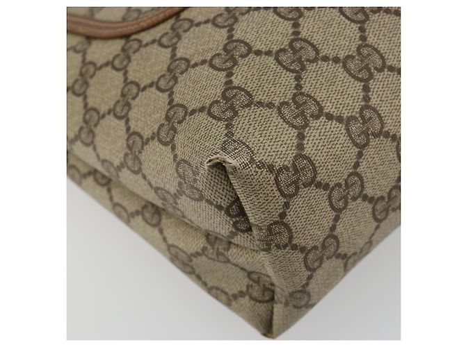 Borsa Tote GUCCI GG Supreme Web Sherry Line PVC Beige 39 02 003 Auth bs35666 - vista 14