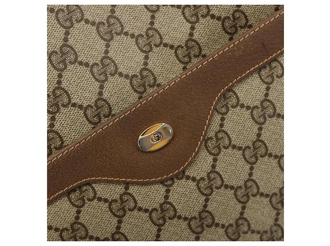 Borsa Tote GUCCI GG Supreme Web Sherry Line PVC Beige 39 02 003 Auth bs35666 - vista 17