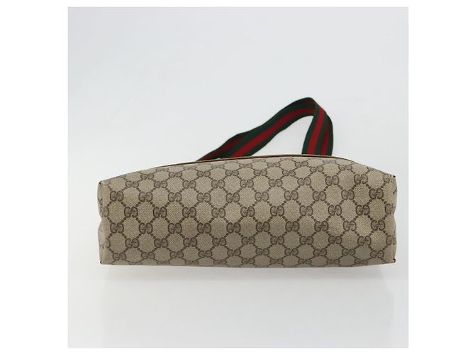 Borsa Tote GUCCI GG Supreme Web Sherry Line PVC Beige 39 02 003 Auth bs35666 - vista 5