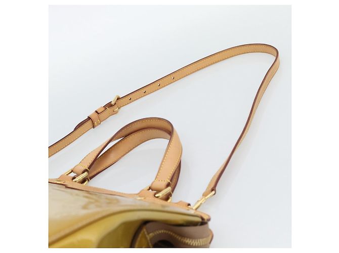 LOUIS VUITTON Borsa Monogram Vernis Blair GM 2way Beige Poodle M91754 Auth 188838 - vista 14