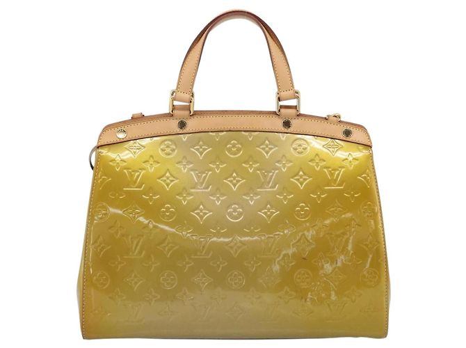 LOUIS VUITTON Borsa Monogram Vernis Blair GM 2way Beige Poodle M91754 Auth 188838 - vista 2