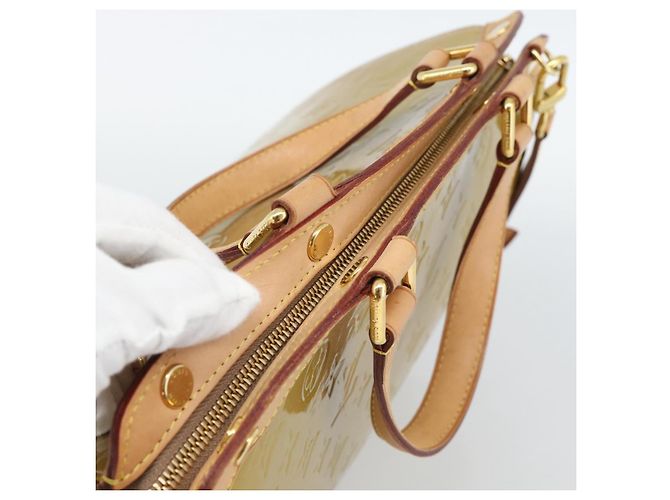 LOUIS VUITTON Borsa Monogram Vernis Blair GM 2way Beige Poodle M91754 Auth 188838 - vista 6
