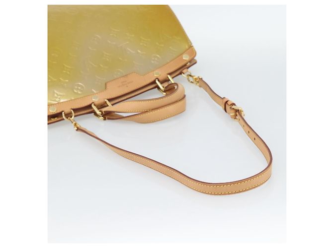 LOUIS VUITTON Borsa Monogram Vernis Blair GM 2way Beige Poodle M91754 Auth 188838 - vista 9