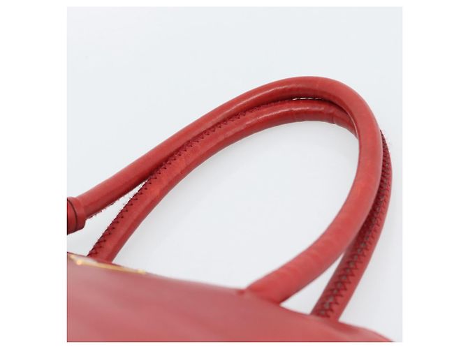 Borsa PRADA in pelle rossa e oro Auth 187417A Rosso D'oro - vista 14
