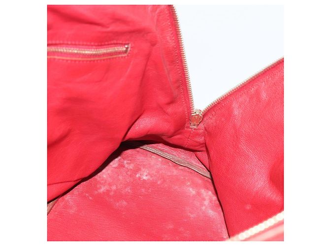 Borsa PRADA in pelle rossa e oro Auth 187417A Rosso D'oro - vista 23