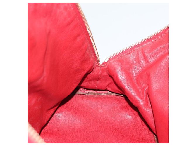 Borsa PRADA in pelle rossa e oro Auth 187417A Rosso D'oro - vista 24