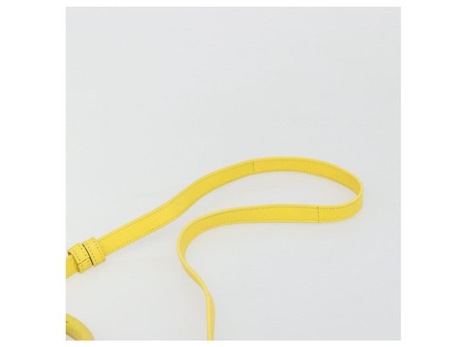 SAINT LAURENT Borsa Cabas Baby in Pelle 2way Yellow Gold Auth hk3783 D'oro Giallo - vista 15