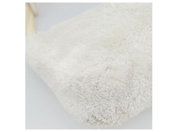 Pochette PRADA Borsa a Mano Pile White Silver Auth ka4933V Argento Bianco - vista 17