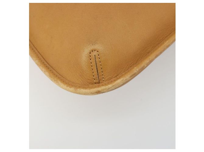 Borsa a Spalla Coach in Pelle Marrone Argento Auth 185288 - vista 14