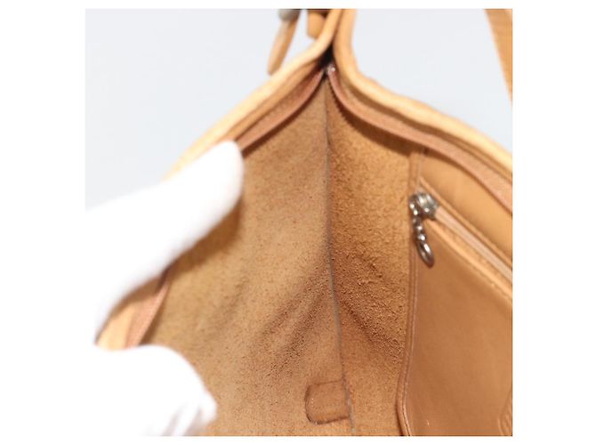 Borsa a Spalla Coach in Pelle Marrone Argento Auth 185288 - vista 19