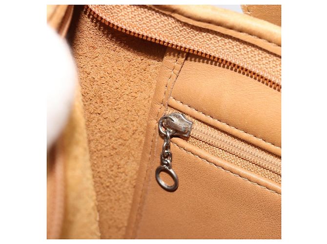 Borsa a Spalla Coach in Pelle Marrone Argento Auth 185288 - vista 20