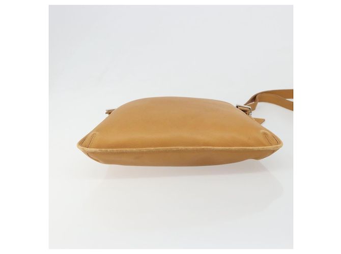 Borsa a Spalla Coach in Pelle Marrone Argento Auth 185288 - vista 5