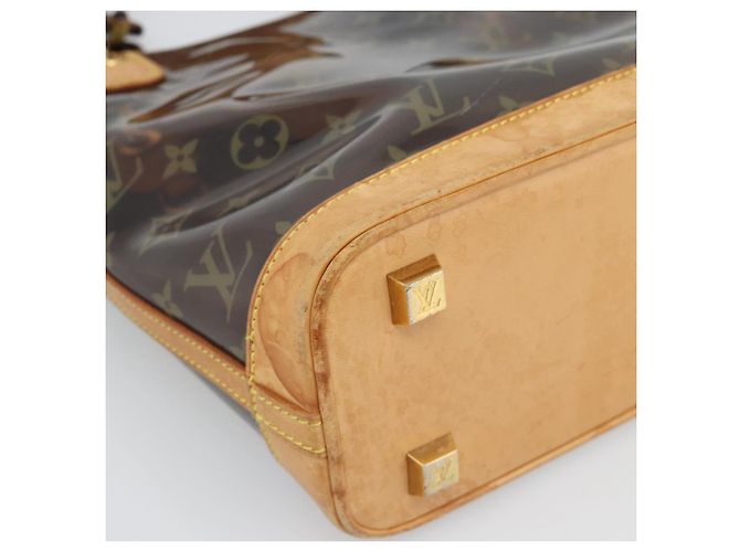 LOUIS VUITTON Borsa Tote Monogram Vinyl Cava Amble PM Marrone M92502 LV Auth ka4959 - vista 15