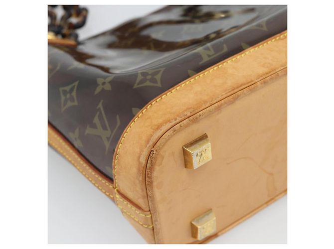 LOUIS VUITTON Borsa Tote Monogram Vinyl Cava Amble PM Marrone M92502 LV Auth ka4959 - vista 17