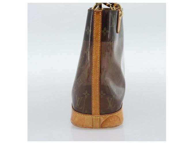 LOUIS VUITTON Borsa Tote Monogram Vinyl Cava Amble PM Marrone M92502 LV Auth ka4959 - vista 3
