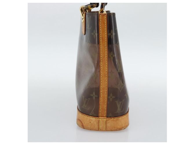 LOUIS VUITTON Borsa Tote Monogram Vinyl Cava Amble PM Marrone M92502 LV Auth ka4959 - vista 4
