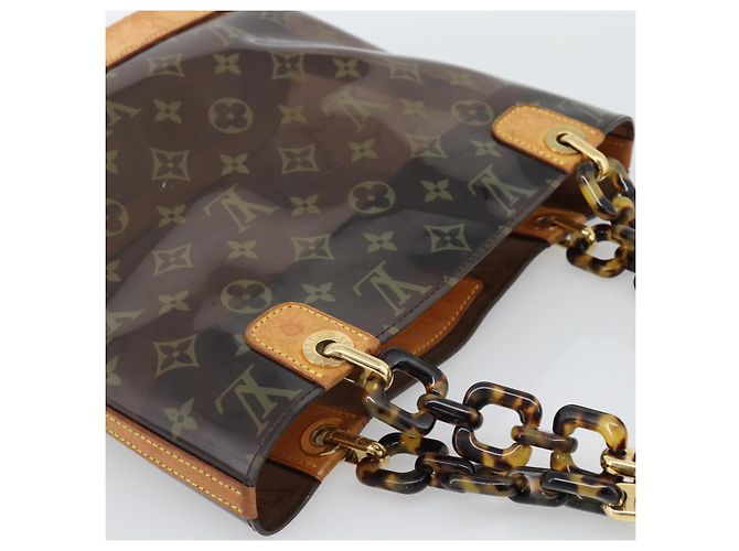 LOUIS VUITTON Borsa Tote Monogram Vinyl Cava Amble PM Marrone M92502 LV Auth ka4959 - vista 6