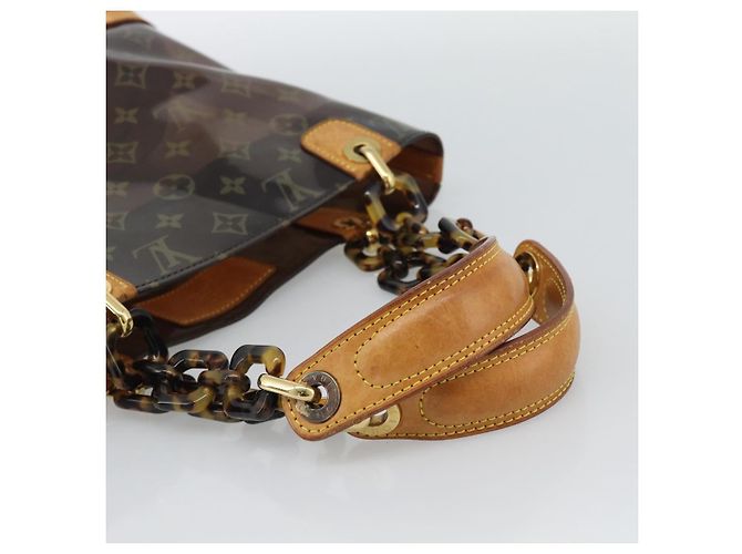LOUIS VUITTON Borsa Tote Monogram Vinyl Cava Amble PM Marrone M92502 LV Auth ka4959 - vista 7