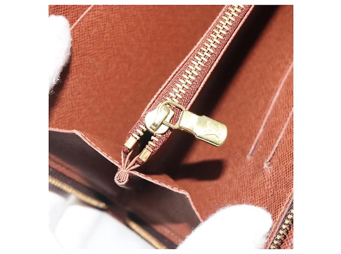LOUIS VUITTON Monogram Panda Porte Monnaie Zip Long Wallet M61729 LV Auth 188739 Monogramma - vista 20