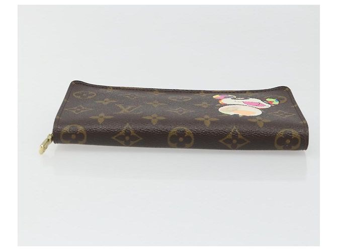 LOUIS VUITTON Monogram Panda Porte Monnaie Zip Long Wallet M61729 LV Auth 188739 Monogramma - vista 6