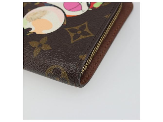 LOUIS VUITTON Monogram Panda Porte Monnaie Zip Long Wallet M61729 LV Auth 188739 Monogramma - vista 7