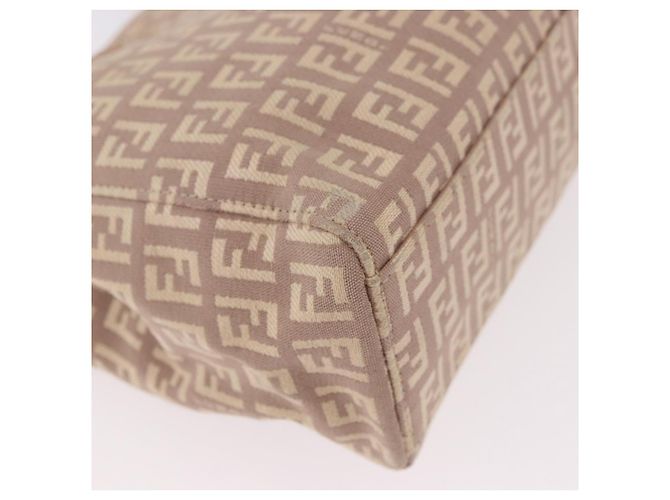 FENDI Zucchino Canvas Handtasche Beige Gold Authentisch ka4906 - Ansicht 15