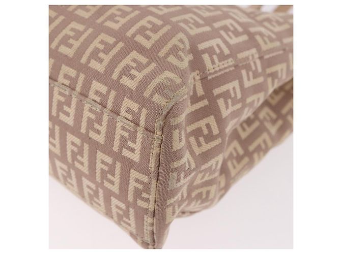 FENDI Zucchino Canvas Handtasche Beige Gold Authentisch ka4906 - Ansicht 16