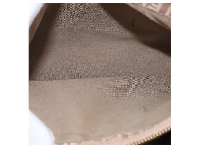 FENDI Zucchino Canvas Handtasche Beige Gold Authentisch ka4906 - Ansicht 21